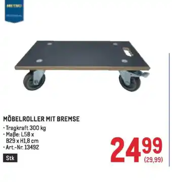 Metro Möbelroller mit bremse Angebot
