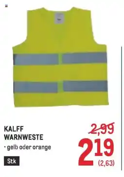 Metro Kalff warnweste Angebot