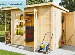 Hellweg Gartenhaus Kombi Pultdach Angebot