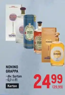 Metro Nonino Grappa Angebot