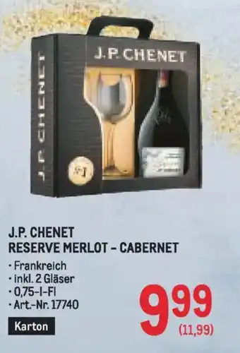 J.p. chenet rotwein reserve merlot - cabernet