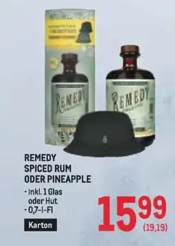 Metro Remedy Spiced Rum Angebot