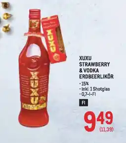 Metro Xuxu strawberry & vodka erdbeerlikör Angebot