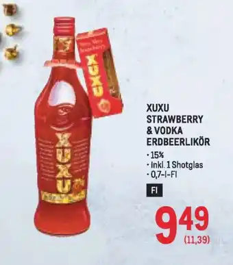 Metro Xuxu strawberry & vodka erdbeerlikör Angebot