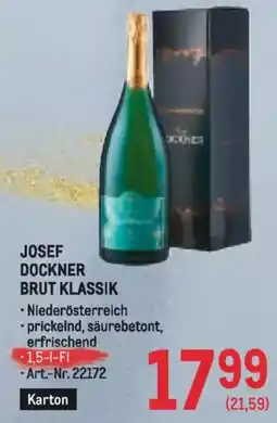 Metro Josef Dockner Brut Klassik Angebot