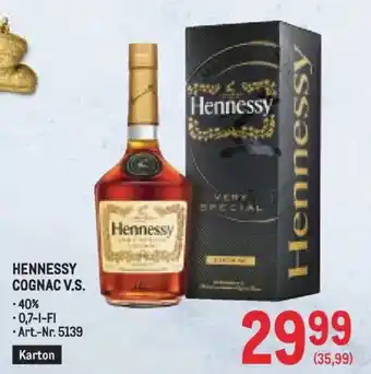 Metro Hennessy cognac v.s. Angebot