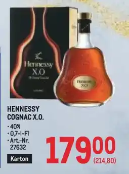 Metro Hennessy cognac xo Angebot
