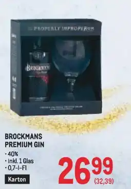 Metro Brockmans premium gin Angebot