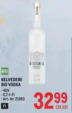 Metro Belvedere Bio Vodka Angebot