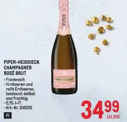 Metro Piper Heidsieck Champagner Rosé Brut Angebot