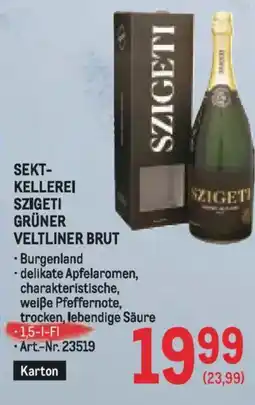 Metro Sekt- kellerei szigeti grüner veltliner brut Angebot