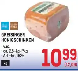 Metro Greisinger honigschinken Angebot