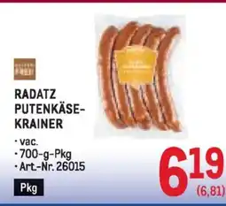 Metro Radatz putenkäse krainer Angebot