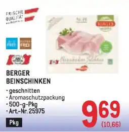Metro Berger beinschinken Angebot