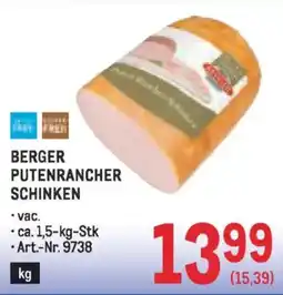Metro Berger putenrancher schinken Angebot