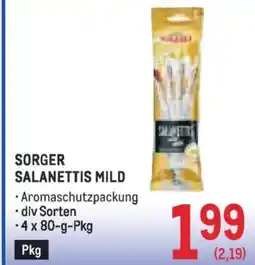 Metro Sorger salanettis mild Angebot