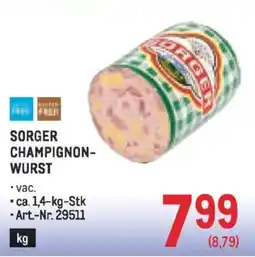 Metro Sorger champignon wurst Angebot