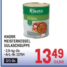 Metro Knorr meisterkessel gulaschsuppe Angebot