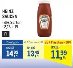 Metro Heinz saucen Angebot
