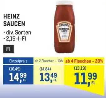 Metro Heinz saucen Angebot