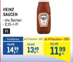 Metro Heinz saucen Angebot