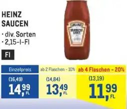 Metro Heinz saucen Angebot