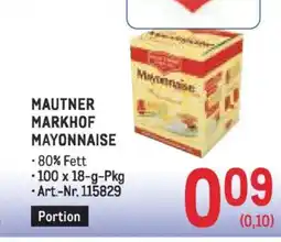 Metro Mautner markhof mayonnaise Angebot