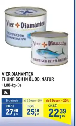 Metro Vier diamanten thunfisch in öl od. natur Angebot