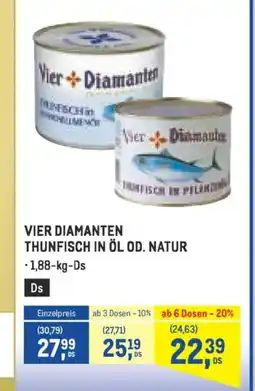 Metro Vier diamanten thunfisch in öl od. natur Angebot