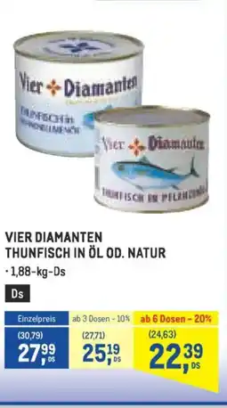 Metro Vier diamanten thunfisch in öl od. natur Angebot
