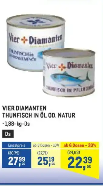 Metro Vier diamanten thunfisch in öl od. natur Angebot