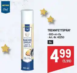 Metro Trennfettspray Angebot