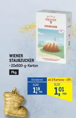 Metro WIENER STAUBZUCKER Angebot