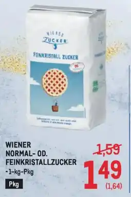 Metro Wiener normal od. feinkristallzucker Angebot