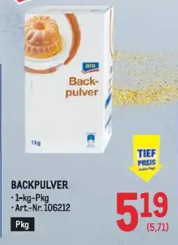 Metro Backpulver Angebot