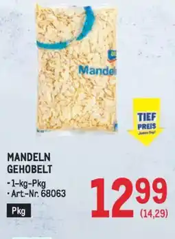 Metro Mandeln gehobelt Angebot