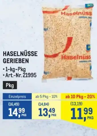 Metro Haselnüsse gerieben Angebot