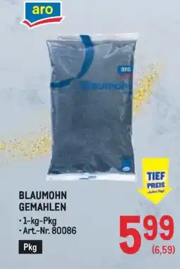 Metro Blaumohn gemahlen Angebot
