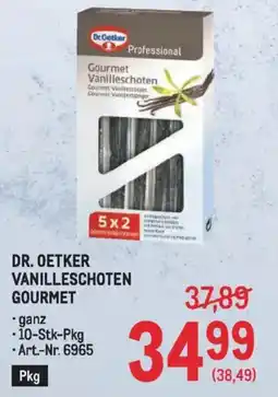 Metro Dr. oetker vanilleschoten gourmet Angebot