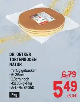 Metro Dr. oetker tortenboden natur Angebot