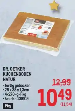 Metro Dr. oetker kuchenboden natur Angebot