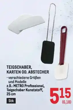 Metro Teigschaber karten od. abstecher Angebot