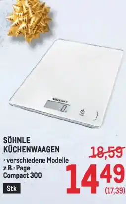 Metro Söhnle küchenwaagen Angebot