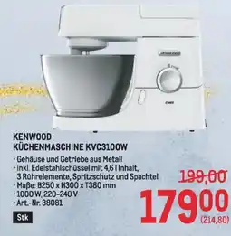 Metro Kenwood küchenmaschine Angebot