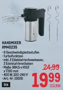 Metro HANDMIXER HM4023S Angebot