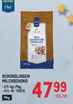 Metro Schokolinsen milchschoko Angebot