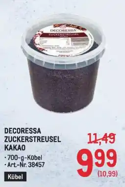 Metro Decoressa zuckerstreusel kakao Angebot