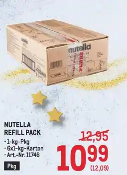 Metro Nutella refill pack Angebot