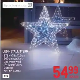 Metro Led metall stern Angebot
