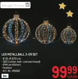Metro Led metallball 3-er set Angebot